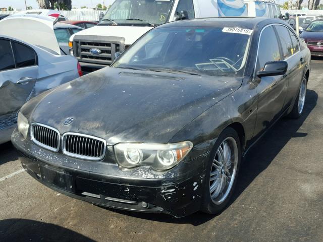 WBAGL634X2DP60100 - 2002 BMW 745 I BLACK photo 2