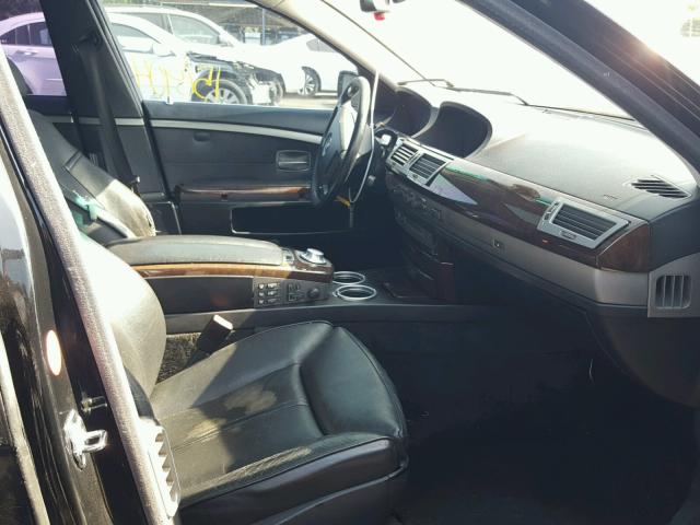 WBAGL634X2DP60100 - 2002 BMW 745 I BLACK photo 5