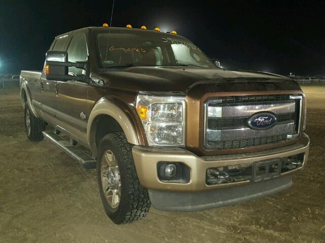 1FT8W3BT9BEA73478 - 2011 FORD F350 SUPER BROWN photo 1