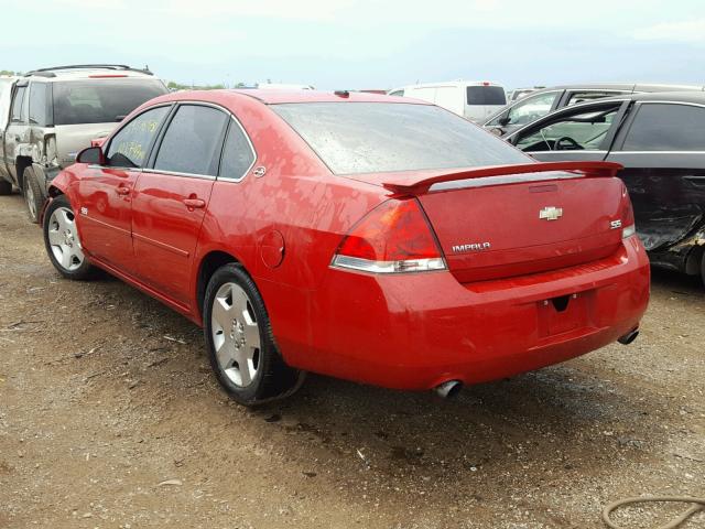 2G1WD58C689150523 - 2008 CHEVROLET IMPALA SUP RED photo 3