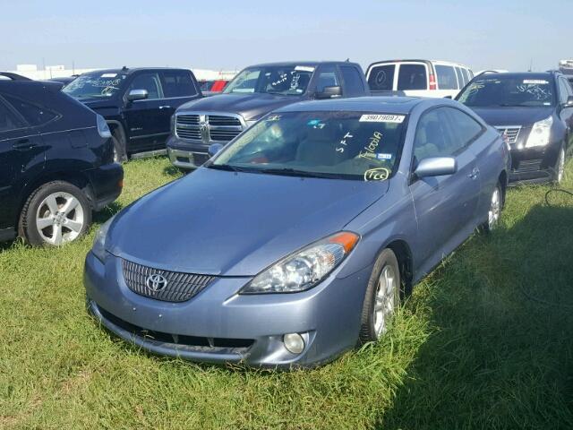 4T1CE38P96U750642 - 2006 TOYOTA CAMRY SOLA BLUE photo 2