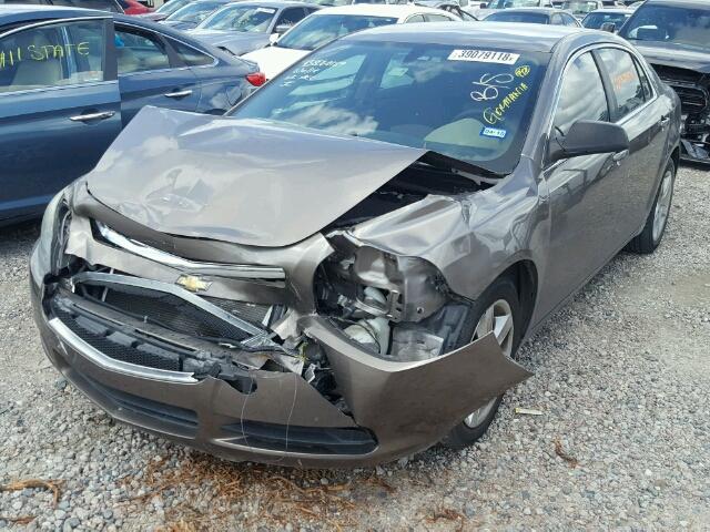 1G1ZB5EB8AF236671 - 2010 CHEVROLET MALIBU LS ყავისფერი ფოტო 2