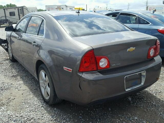 1G1ZB5EB8AF236671 - 2010 CHEVROLET MALIBU LS ყავისფერი ფოტო 3