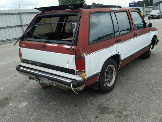 1GNCS13Z6M2185003 - 1991 CHEVROLET BLAZER S10 MAROON photo 4