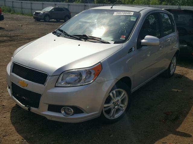 KL1TG6DE8BB251834 - 2011 CHEVROLET AVEO LT SILVER photo 2