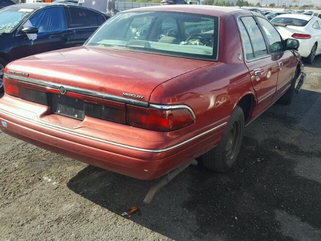 2MELM74W3TX670025 - 1996 MERCURY GRAND MARQ BURGUNDY photo 4