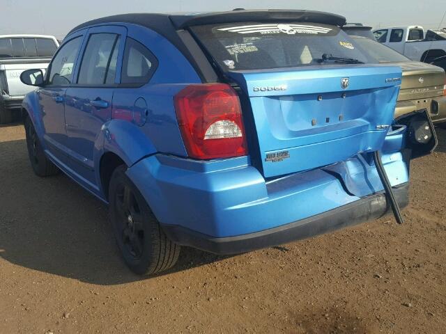 1B3HB48A29D156646 - 2009 DODGE CALIBER BLUE photo 3