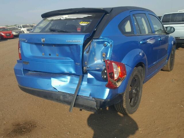 1B3HB48A29D156646 - 2009 DODGE CALIBER BLUE photo 4