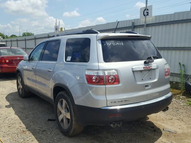 1GKLRMED5AJ110578 - 2010 GMC ACADIA SLT 银色 照片 3