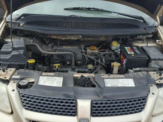 2B8GP44G01R115841 - 2001 DODGE GRAND CARA GOLD photo 7