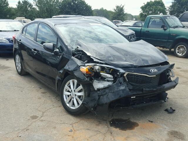 KNAFX4A64G5574708 - 2016 KIA FORTE BLACK photo 1