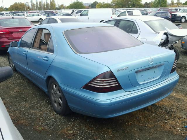 WDBNG70J91A141291 - 2001 MERCEDES-BENZ S430 TEAL photo 3