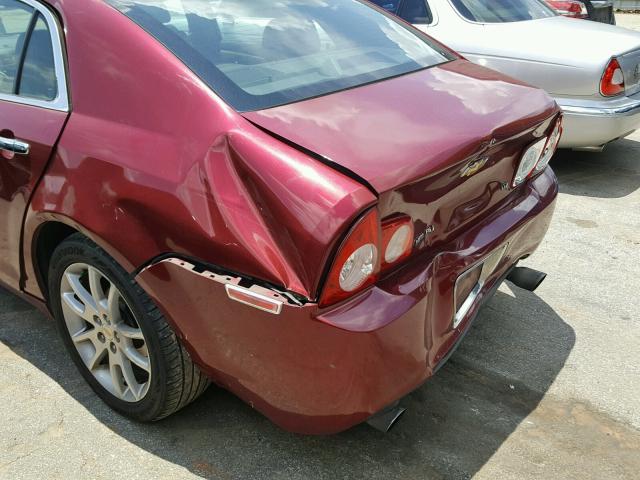 1G1ZK57758F265919 - 2008 CHEVROLET MALIBU LTZ წითელი ფოტო 9