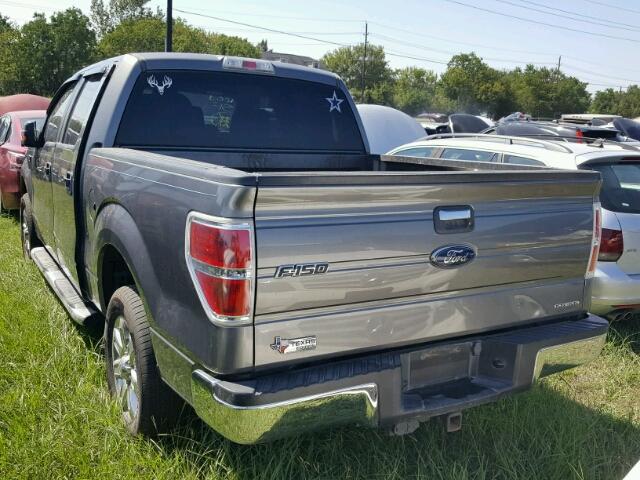 1FTEW1CM3DFC56676 - 2013 FORD F150 SILVER photo 3
