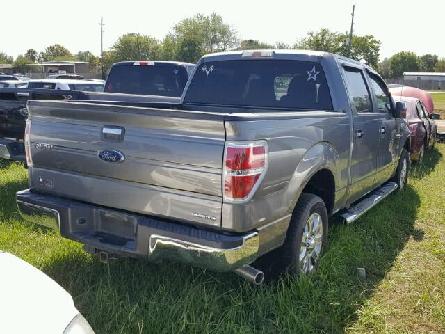 1FTEW1CM3DFC56676 - 2013 FORD F150 SILVER photo 4