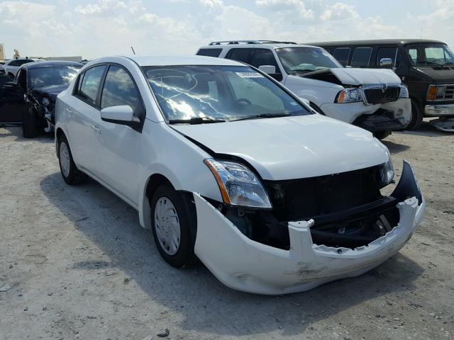 3N1AB6AP0AL625342 - 2010 NISSAN SENTRA BAS WHITE photo 1