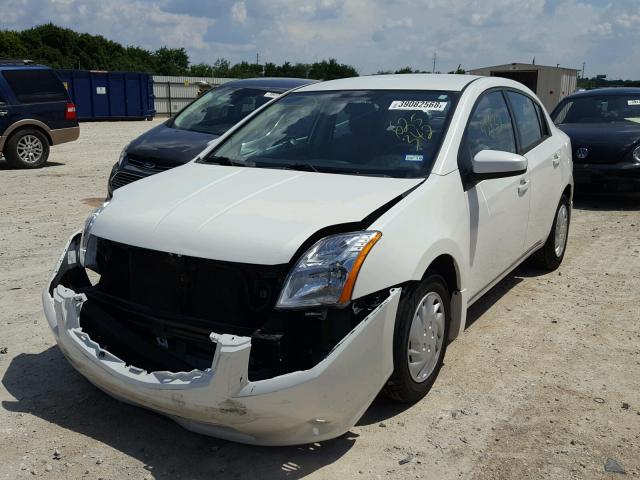 3N1AB6AP0AL625342 - 2010 NISSAN SENTRA BAS WHITE photo 2