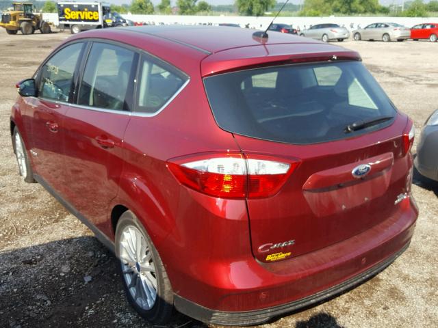 1FADP5BU4DL535790 - 2013 FORD C-MAX SEL RED photo 3