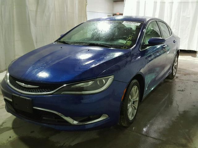 1C3CCCCBXFN575290 - 2015 CHRYSLER 200 C BLUE photo 2