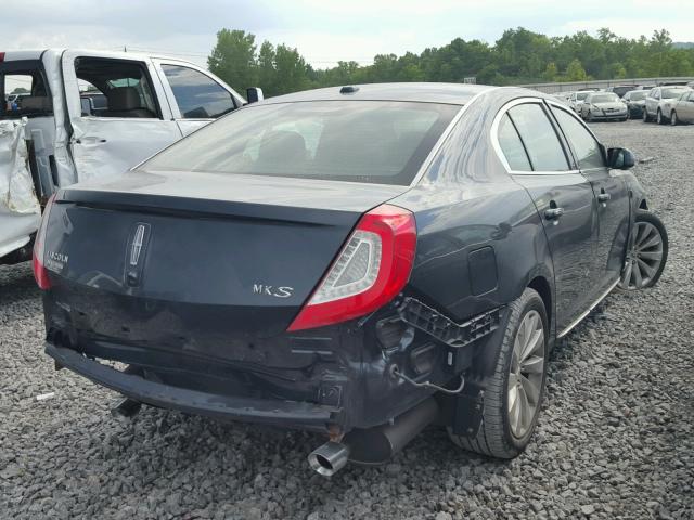 1LNHL9DK9DG610742 - 2013 LINCOLN MKS BLUE photo 4