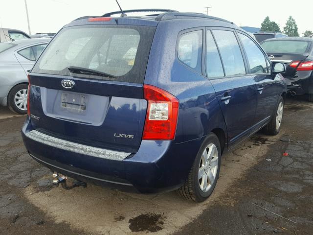 KNAFG526387185326 - 2008 KIA RONDO LX BLUE photo 4