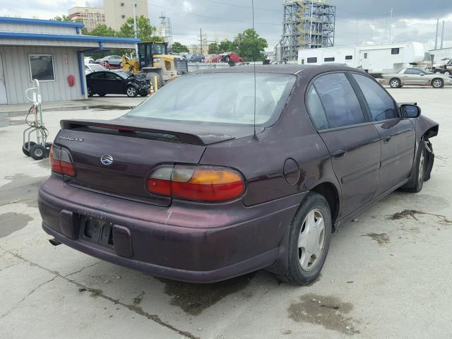 1G1NE52J3Y6258640 - 2000 CHEVROLET MALIBU LS MAROON photo 4