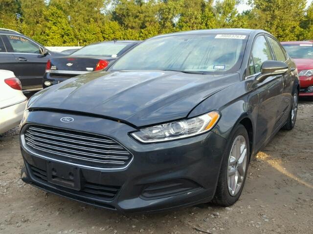 1FA6P0H7XF5121367 - 2015 FORD FUSION SE GREEN photo 2