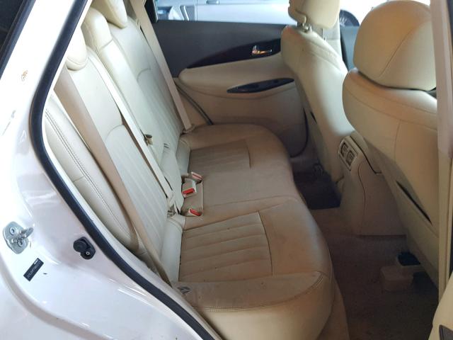 JN1AJ0HP7BM802224 - 2011 INFINITI EX35 BASE WHITE photo 6