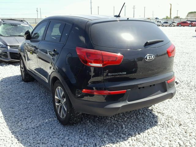 KNDPB3AC5G7848699 - 2016 KIA SPORTAGE L BLACK photo 3