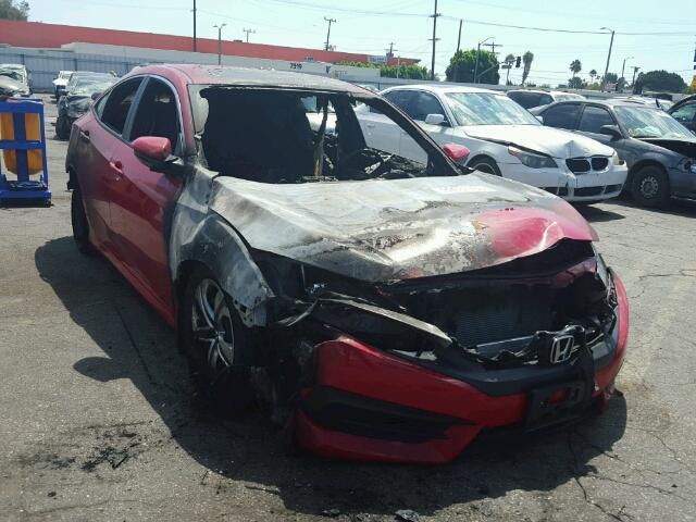 2HGFC2F52GH539419 - 2016 HONDA CIVIC LX RED photo 1