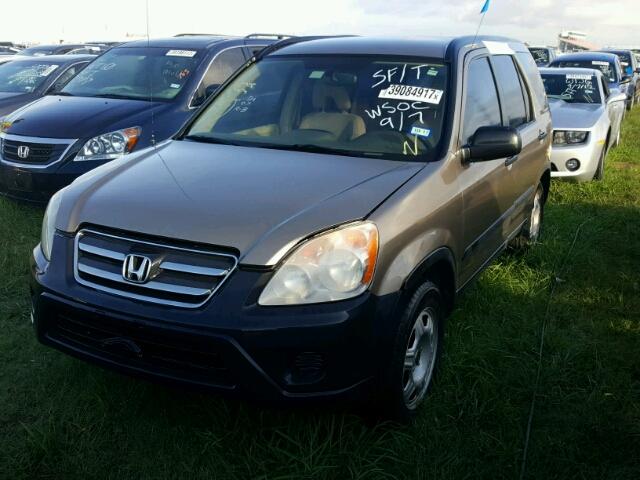 JHLRD68506C000847 - 2006 HONDA CR-V GOLD photo 2