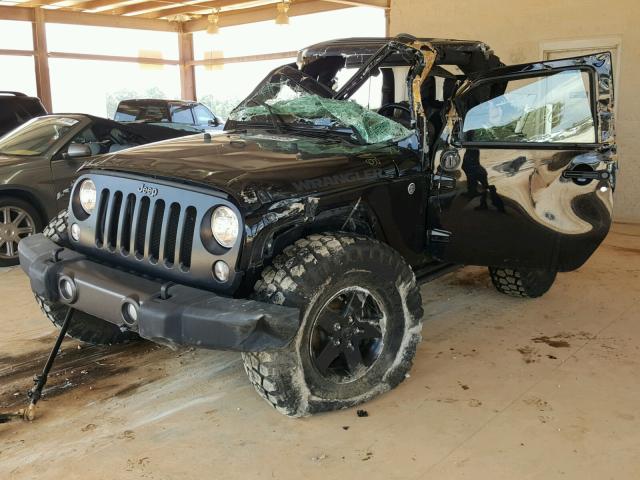1C4AJWAG9GL172777 - 2016 JEEP WRANGLER S BLACK photo 2