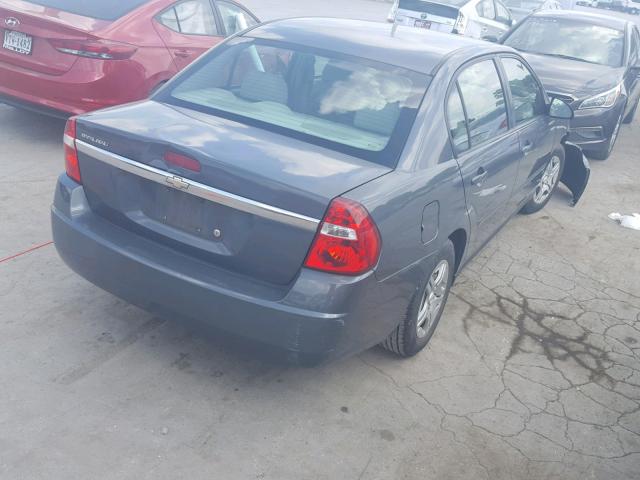 1G1ZS58F98F100185 - 2008 CHEVROLET MALIBU LS ნაცრისფერი ფოტო 4
