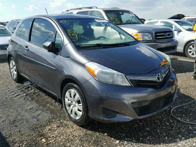 JTDJTUD33CD515174 - 2012 TOYOTA YARIS GRAY photo 1