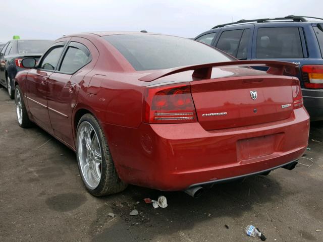 2B3LA73W86H517796 - 2006 DODGE CHARGER SR RED photo 3