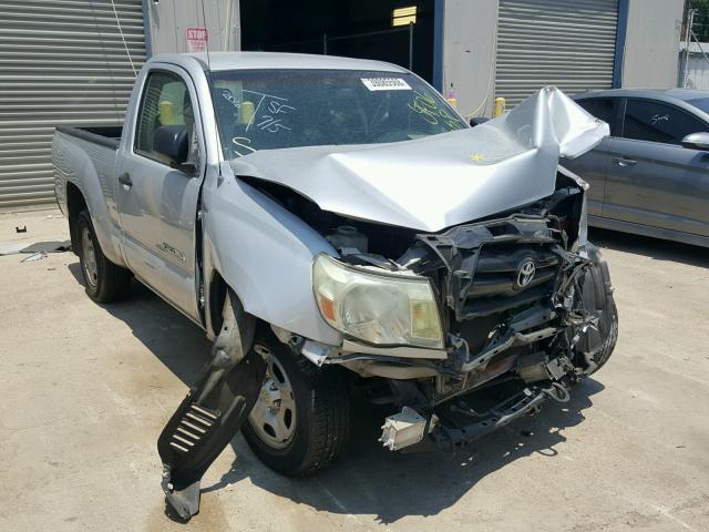 5TENX22N26Z259992 - 2006 TOYOTA TACOMA SILVER photo 1