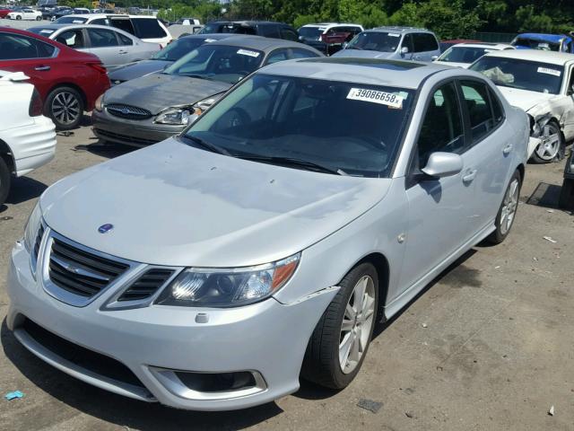 YS3FH41U281000821 - 2008 SAAB 9-3 AERO GRAY photo 2