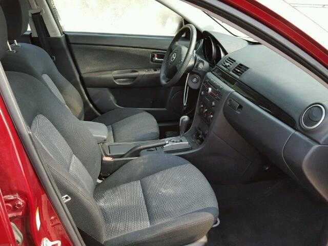 JM1BK32F481116278 - 2008 MAZDA 3 BURGUNDY photo 5