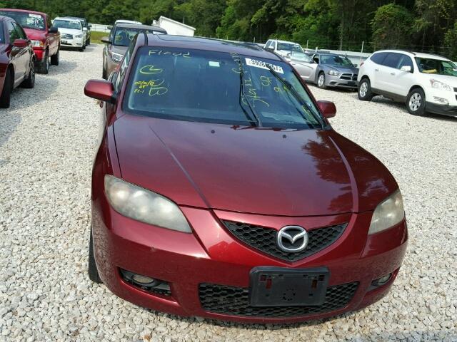 JM1BK32F481116278 - 2008 MAZDA 3 BURGUNDY photo 9