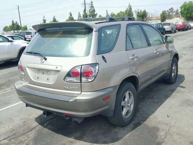 JTJGF10U220142503 - 2002 LEXUS RX 300 GOLD photo 4