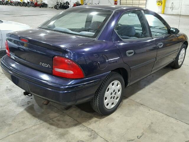 1B3ES47C4WD514119 - 1998 DODGE NEON HIGHL PURPLE photo 4