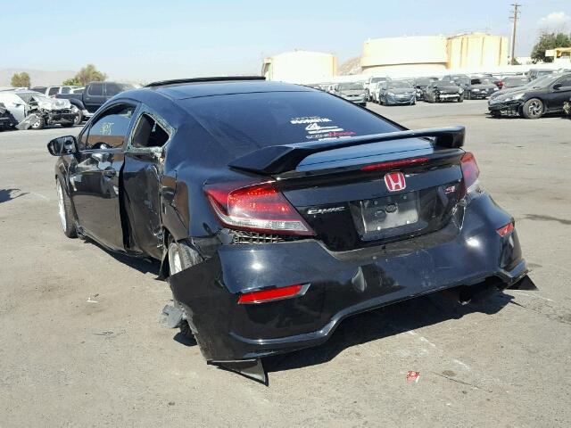 2HGFG4A52EH702302 - 2014 HONDA CIVIC SI BLACK photo 3