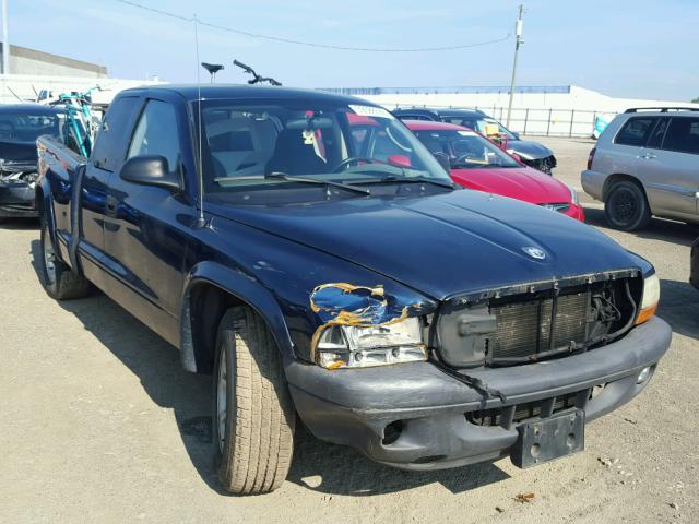 107HL12X43S157975 - 2003 DODGE DAKOTA SXT BLACK photo 1