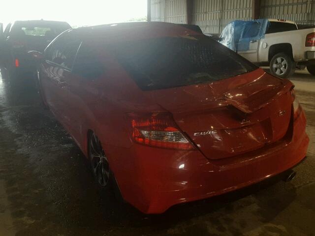 2HGFG4A53DH703392 - 2013 HONDA CIVIC SI RED photo 3