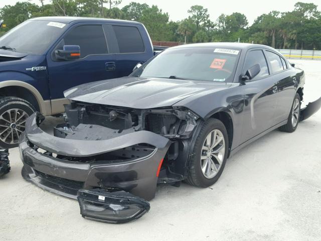 2C3CDXHG9GH139517 - 2016 DODGE CHARGER SX GRAY photo 2