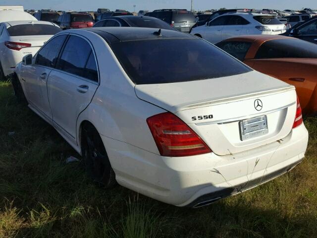 WDDNG7DBXDA500551 - 2013 MERCEDES-BENZ S WHITE photo 3