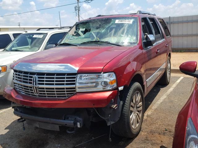 5LMJJ2H59DEL05012 - 2013 LINCOLN NAVIGATOR წითელი ფოტო 2