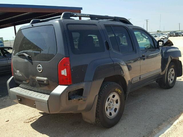 5N1AN08W06C529269 - 2006 NISSAN XTERRA OFF GRAY photo 4