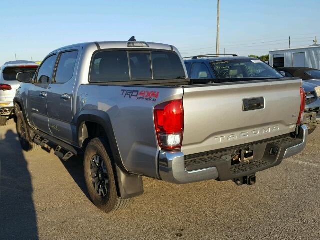 5TFCZ5AN7GX020998 - 2016 TOYOTA TACOMA DOU GRAY photo 3