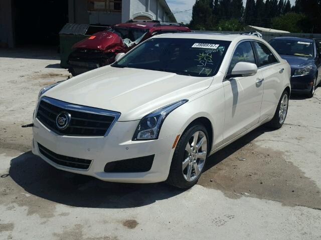 1G6AB5SX9D0129031 - 2013 CADILLAC ATS LUXURY WHITE photo 2